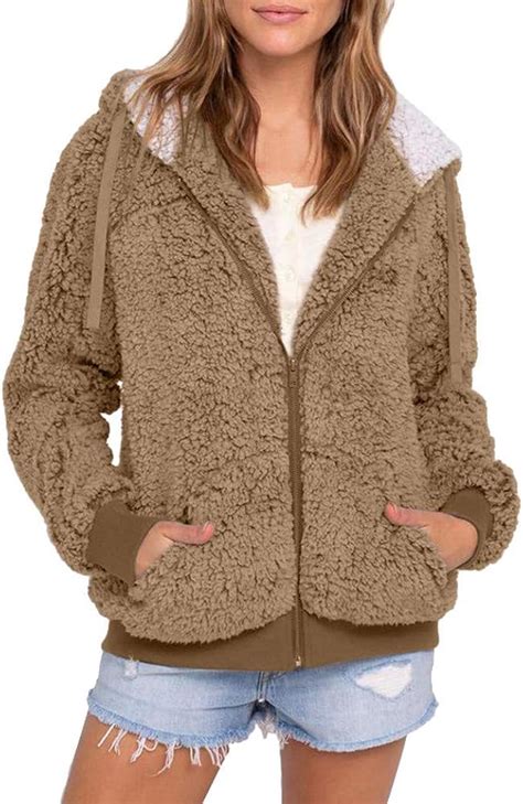 fleece teddy jacket women.